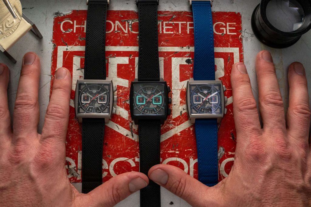 The new uk 1:1 fake TAG Heuer Monaco Skeleton sends the racing classic accelerating toward the future