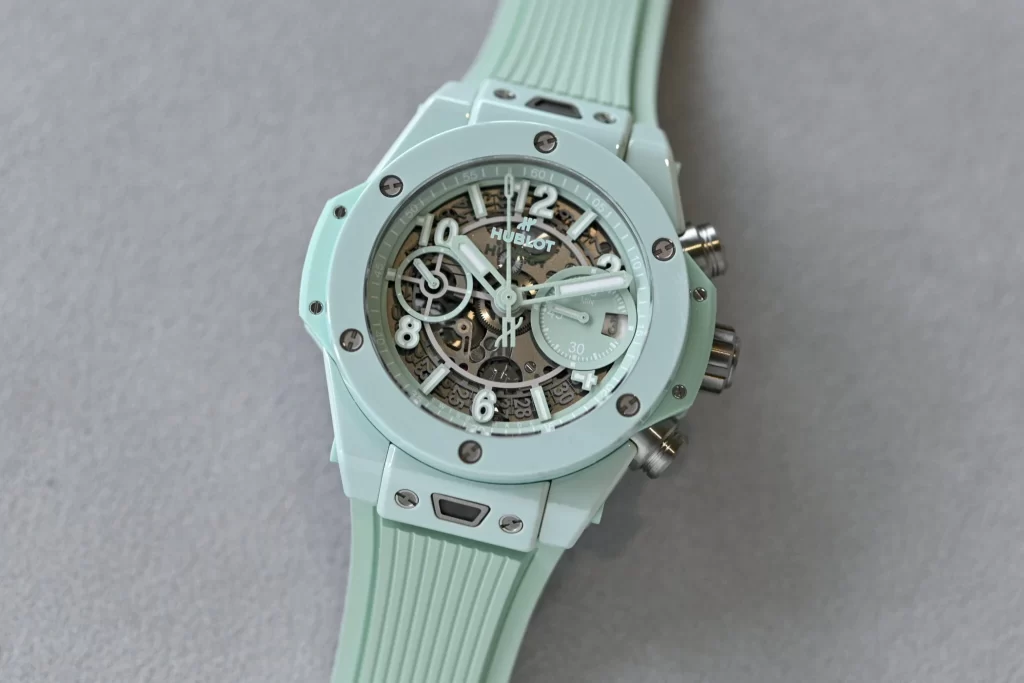 UK High Quality Replica Hublot Big Bang Unico Mint Green and Petrol Ceramic